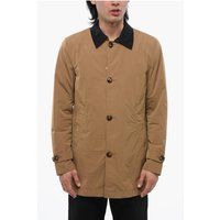 Beige Mac Coat mit Knopfleiste