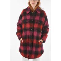Plaid Overshirt mit Taschen