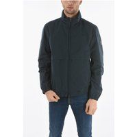 Unifarbene Windjacke mit Kapuze