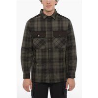 Herren Stepp-Overshirt Jacke mit Karomuster