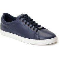 Base London Tucker Leder Herren Sneakers in Marineblau
