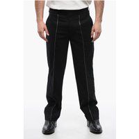 Schmal geschnittene Wollmischung Chinos