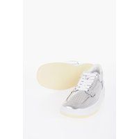 Metallic Silberne Low-Top Sneakers