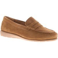 Hush Puppies Shelby Suede Damen Wildleder Schlupfschuhe In Tan