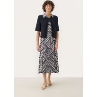 Strickjacke Gerade Passform dark blue