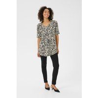 Stricktunika A-shape black offwhite