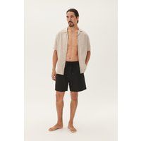 Entspannte Badeshorts in Schwarz