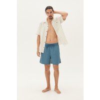 Herren Badehose Gerade Passform Blau