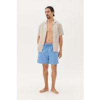 Herren Badehose Gerade Passform Blau