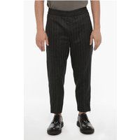 Schmal geschnittene Wollmischung Hose
