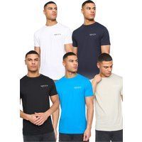 Henleys - "Henycore" T-Shirt für Herren(5er-Pack) (Bunt)