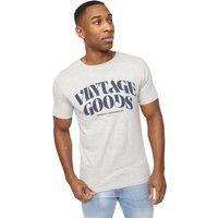 Crosshatch - "Wilsby" T-Shirt für Herren (Grau meliert)
