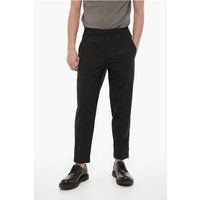 Schmal geschnittene Wollmischung Knöchelhose