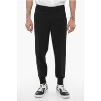 Schmal geschnittene Hose mit niedrigem Bund