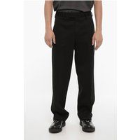 Schwarze lockere Neoprenhose