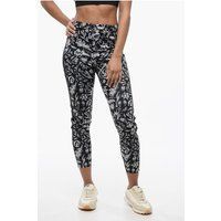 Leggings mit Blumenmuster und hoher Taille