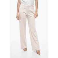 Weite Hose mit Falten in Pink