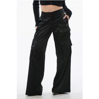TOYBOX-Cargohose aus Satin in Schwarz