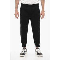 Schmal geschnittene schwarze Jogginghose