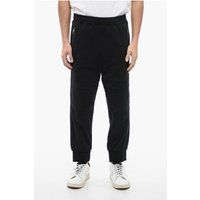 Moderne schwarze Biker-Jogginghose