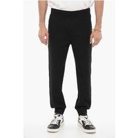 Schwarze Skinny Fit Jogginghose mit Stickerei
