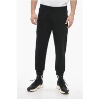Schwarze Skinny Fit Jogginghose mit Stickerei