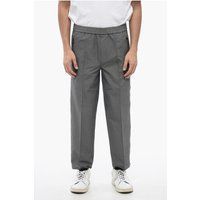 Gerade Stoffhose mit Stretchbund