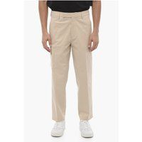 Beige Chinohose mit geradem Bein