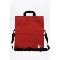 Rote Nylon Convertible Maxi Tasche