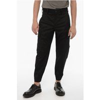 Schwarze Cargohose mit lockerer Passform