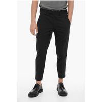 Schwarze Skinny Fit Cargohose