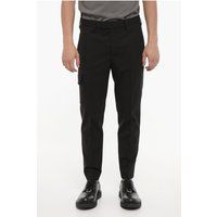 Schmal geschnittene Cargohose mit Taschen