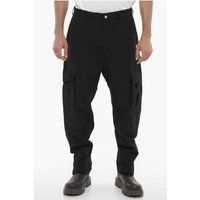 Schwarze Cargohose mit entspannter Passform
