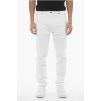 Weiße Skinny Fit 5-Pocket Jeans