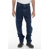 Weitgeschnittene Jeans mit dunkler Waschung