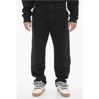 Jeans mit weitem Bein und dunkler Waschung