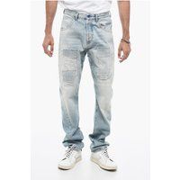 Jeans mit Patchwork im Vintage-Look