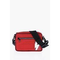 Rote Gürteltasche aus Nylon mit Logo-Patch