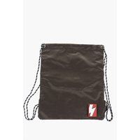 Minimalistischer Kordelzug-Rucksack mit Logo-Patch