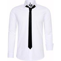 Slim Fit Hemd mit Krawatte