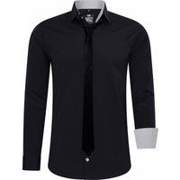 Slim Fit Hemd mit Krawatte