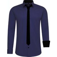 Slim Fit Hemd mit Krawatte