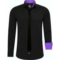 Slim Fit Hemd mit Krawatte