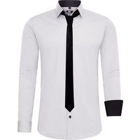 Slim Fit Hemd mit Krawatte