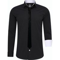 Slim Fit Hemd mit Krawatte