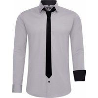 Slim Fit Hemd mit Krawatte