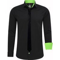 Slim Fit Hemd mit Krawatte