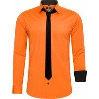 Slim Fit Hemd mit Krawatte