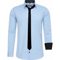 Slim Fit Hemd mit Krawatte