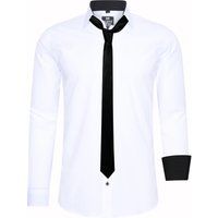 Slim Fit Hemd mit Krawatte